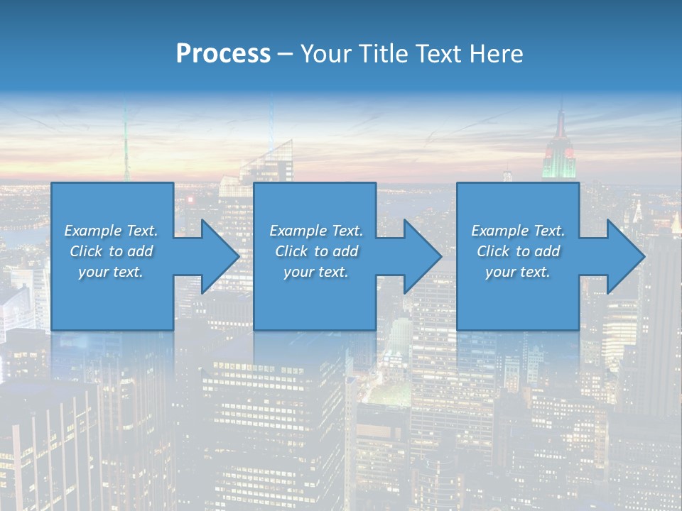 Scene Twilight New York PowerPoint Template