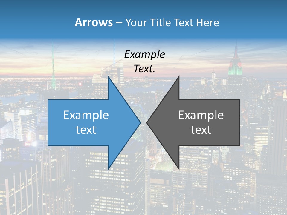 Scene Twilight New York PowerPoint Template