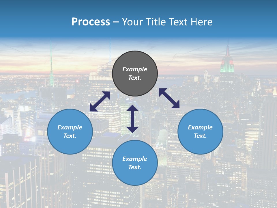 Scene Twilight New York PowerPoint Template