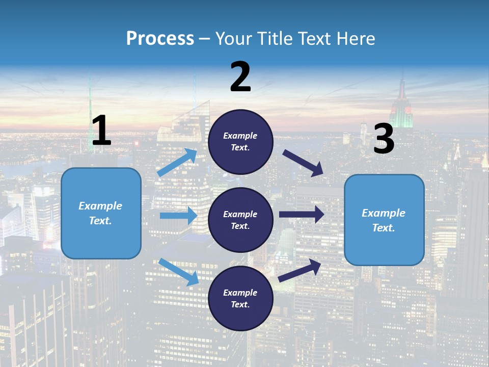 Scene Twilight New York PowerPoint Template