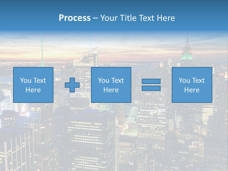 Scene Twilight New York PowerPoint Template