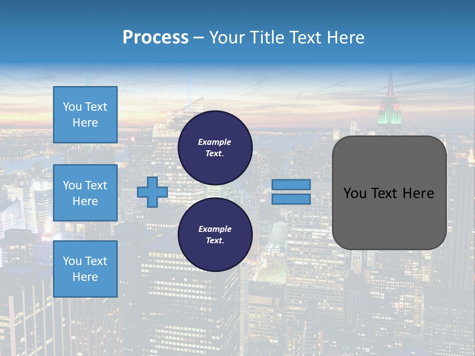 Scene Twilight New York PowerPoint Template