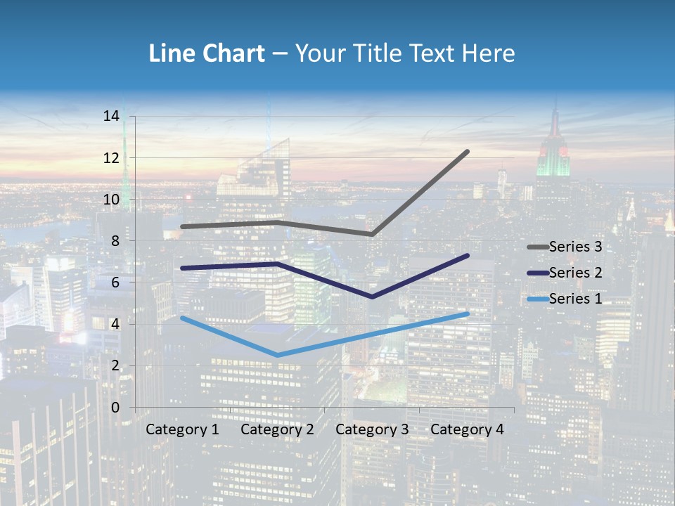 Scene Twilight New York PowerPoint Template