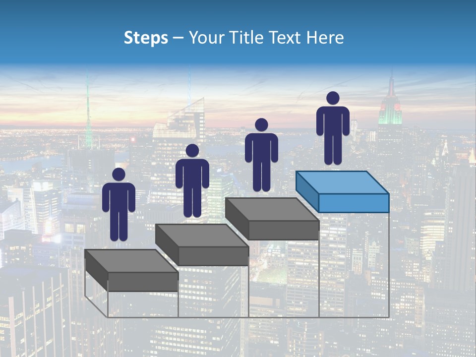 Scene Twilight New York PowerPoint Template