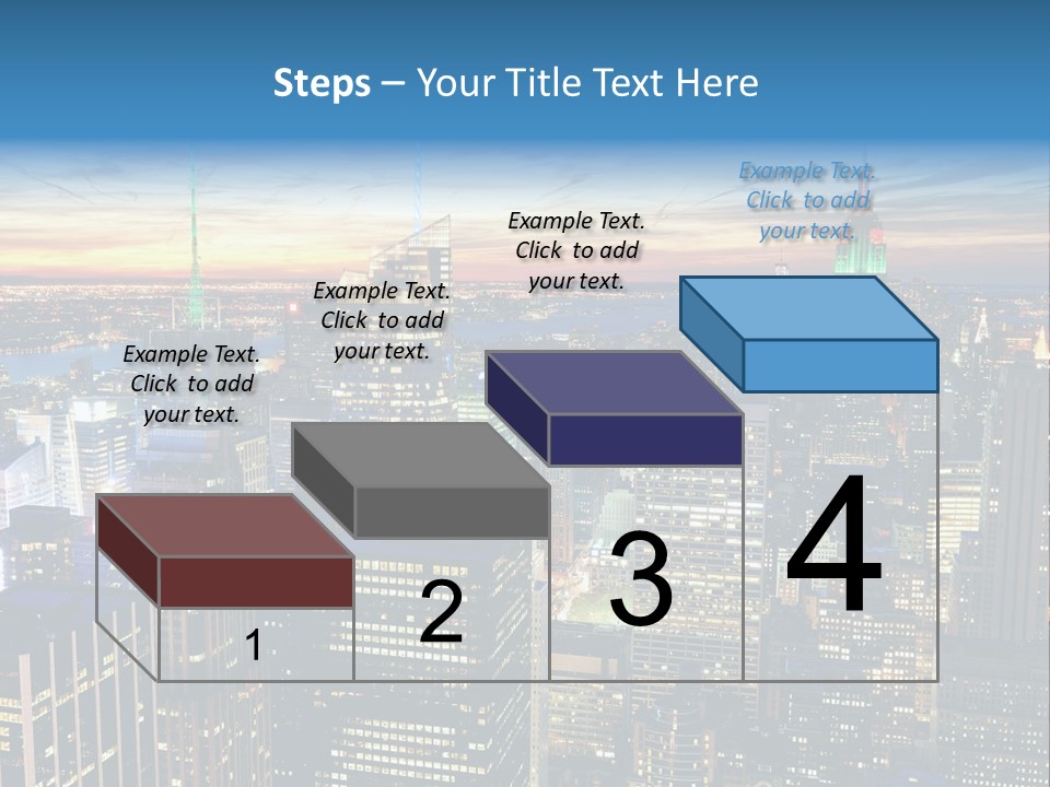 Scene Twilight New York PowerPoint Template