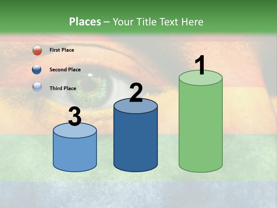 Face Paint Red Movement PowerPoint Template