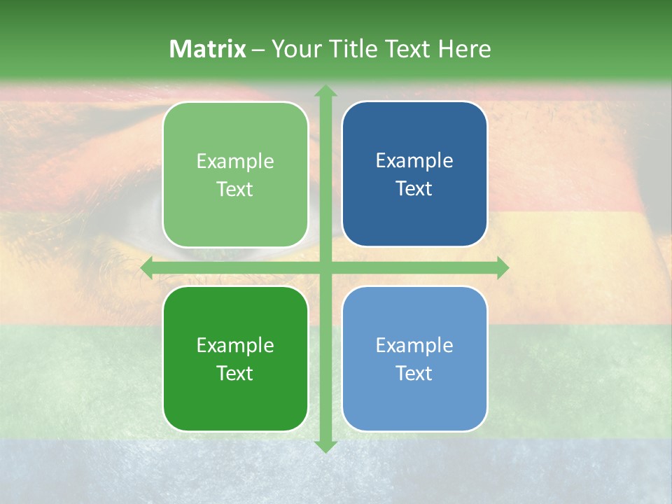 Face Paint Red Movement PowerPoint Template