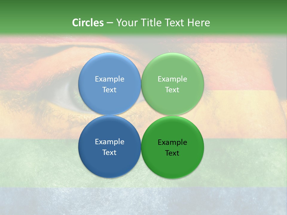 Face Paint Red Movement PowerPoint Template