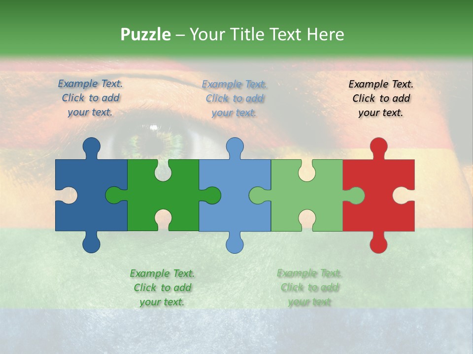 Face Paint Red Movement PowerPoint Template