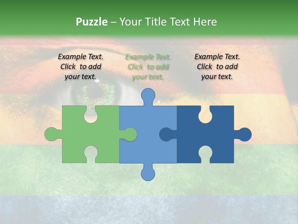 Face Paint Red Movement PowerPoint Template