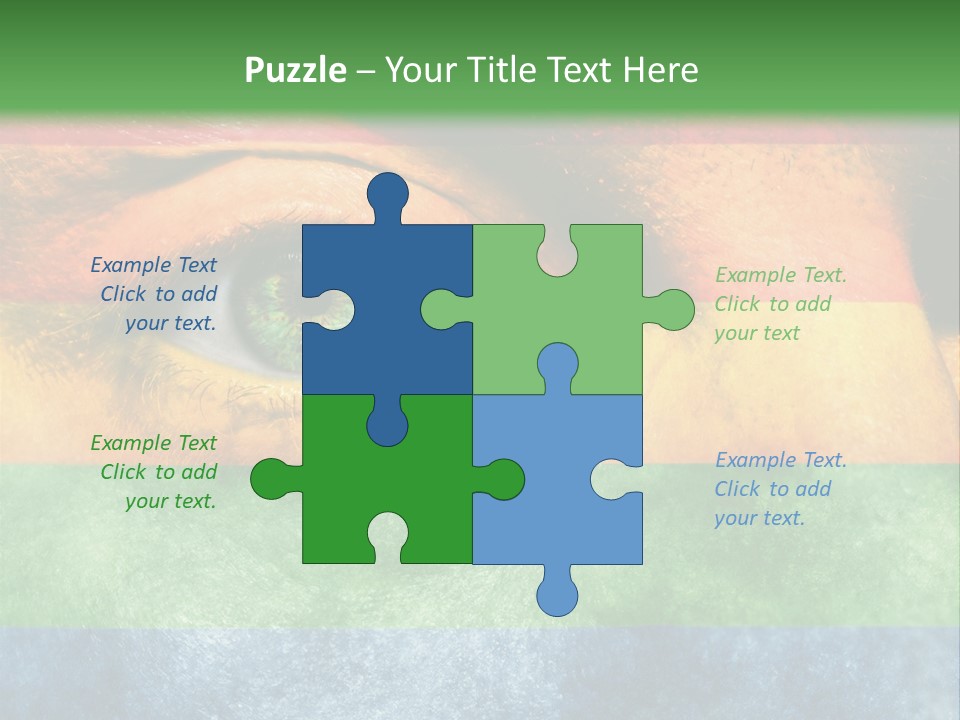 Face Paint Red Movement PowerPoint Template