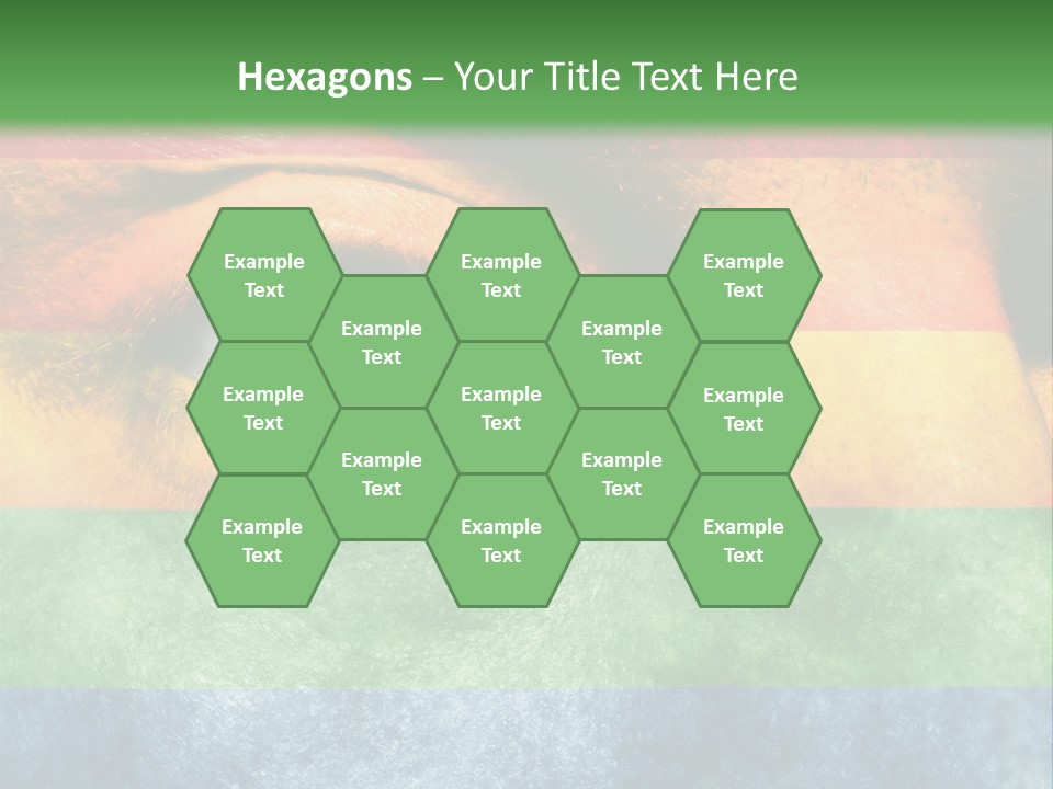 Face Paint Red Movement PowerPoint Template