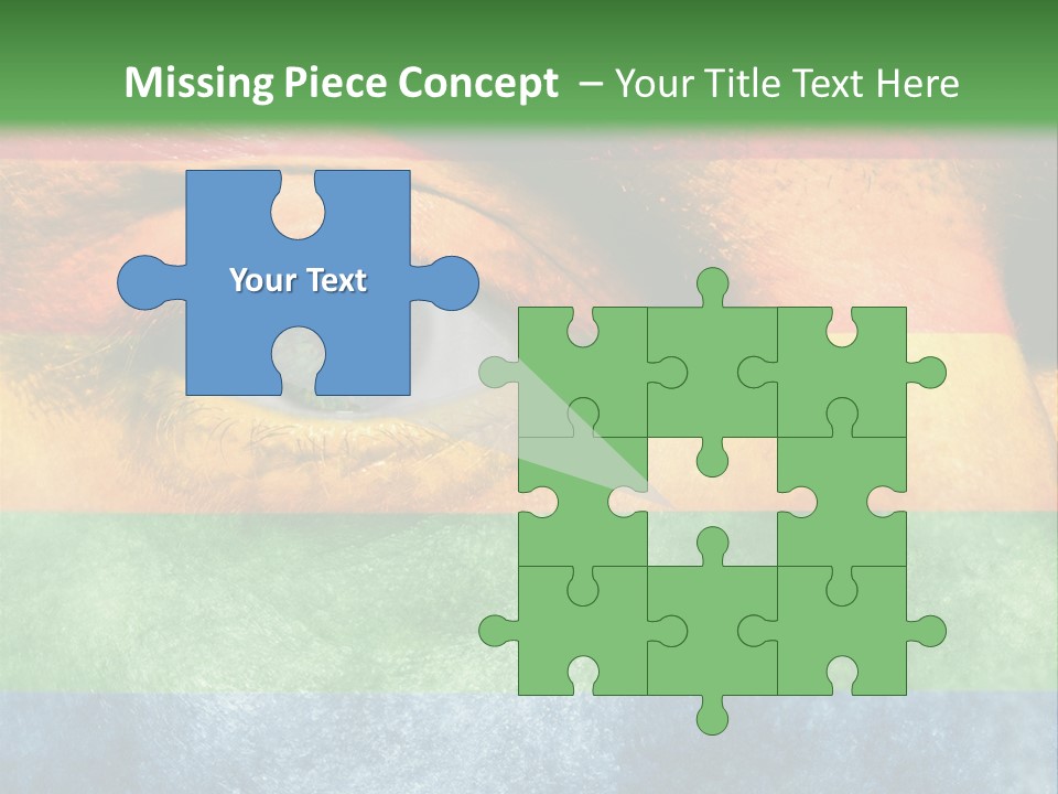 Face Paint Red Movement PowerPoint Template