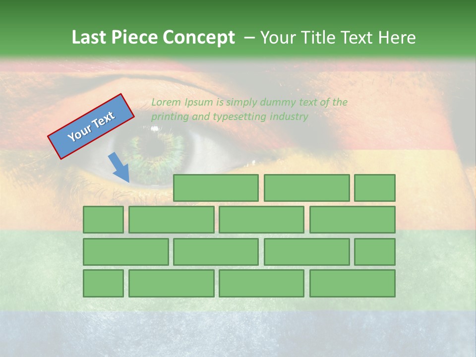 Face Paint Red Movement PowerPoint Template