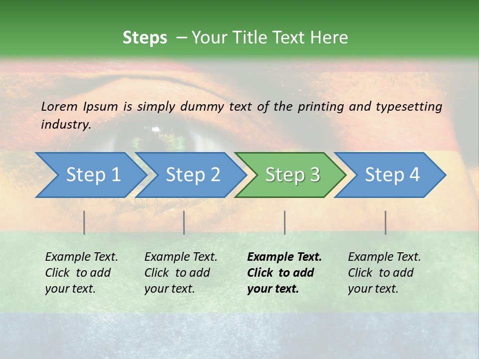 Face Paint Red Movement PowerPoint Template