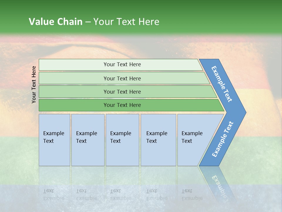 Face Paint Red Movement PowerPoint Template