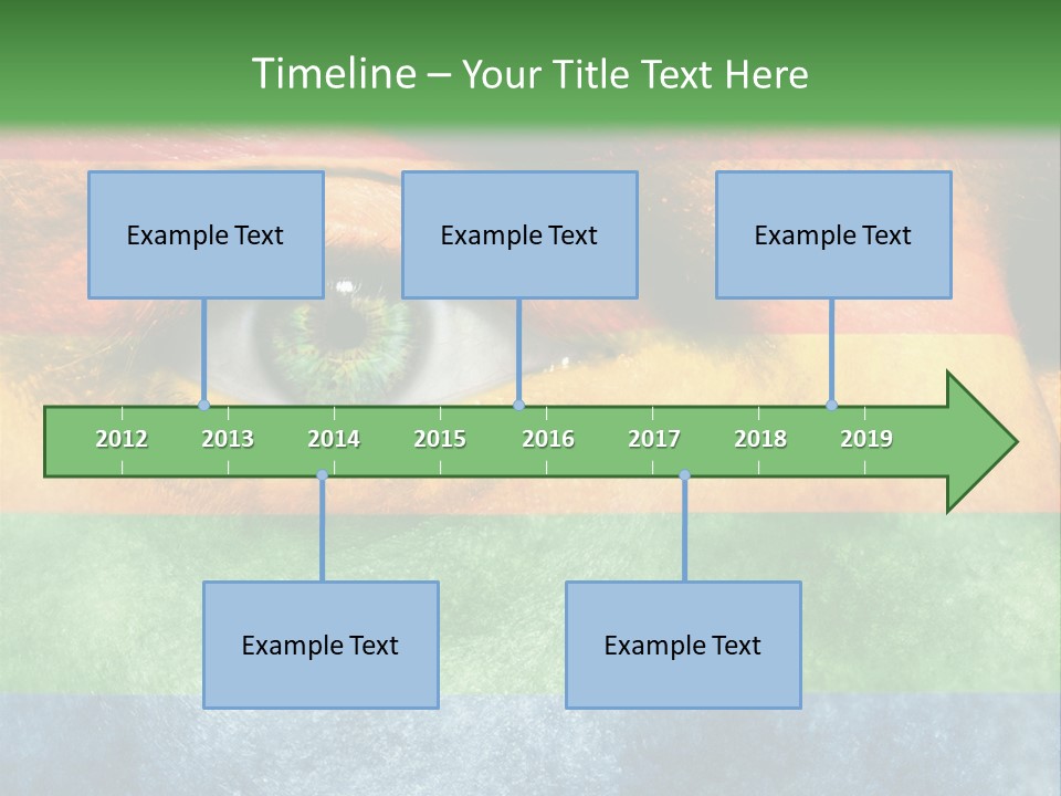 Face Paint Red Movement PowerPoint Template