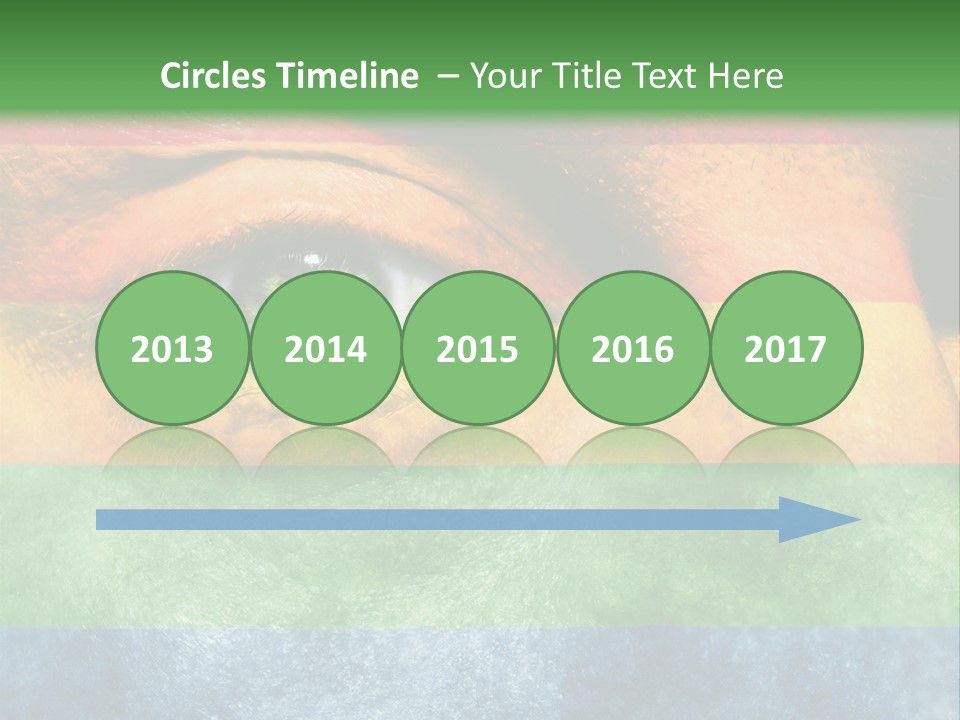 Face Paint Red Movement PowerPoint Template