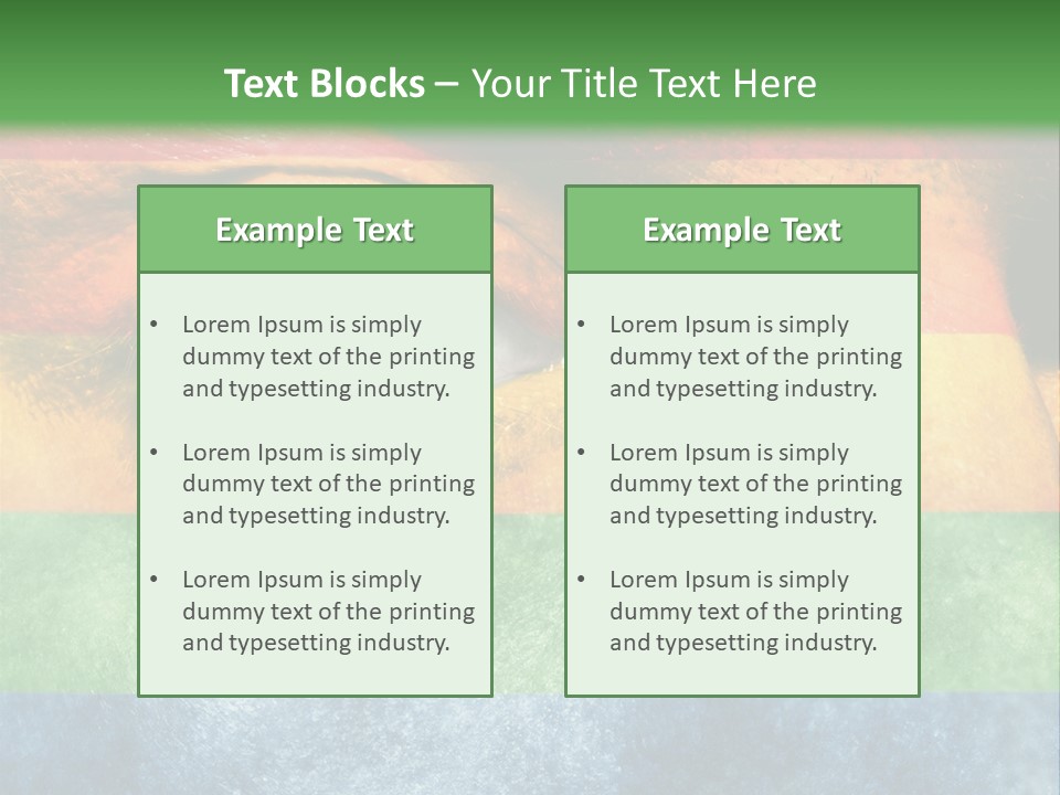 Face Paint Red Movement PowerPoint Template