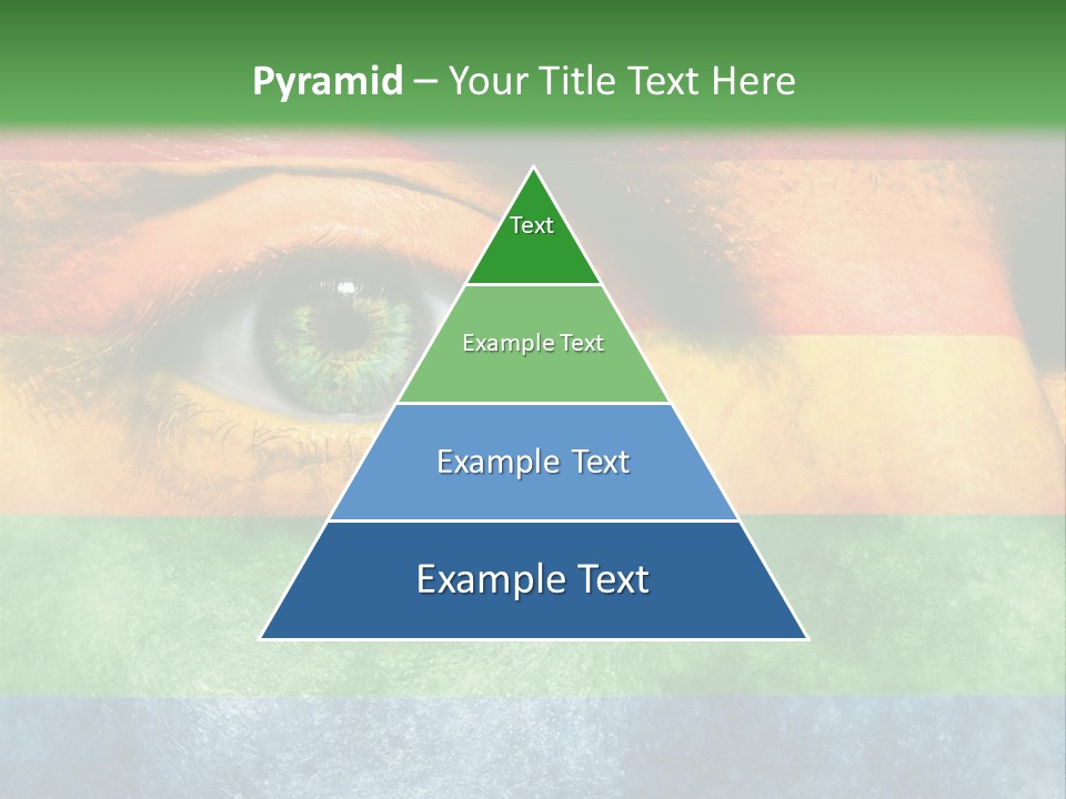 Face Paint Red Movement PowerPoint Template