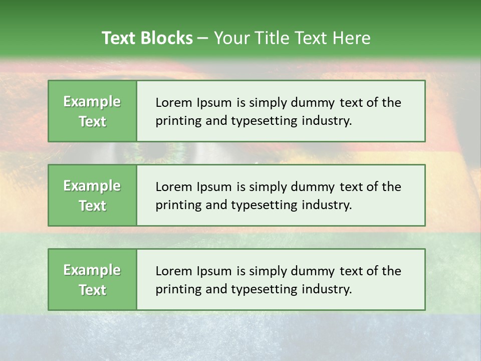 Face Paint Red Movement PowerPoint Template