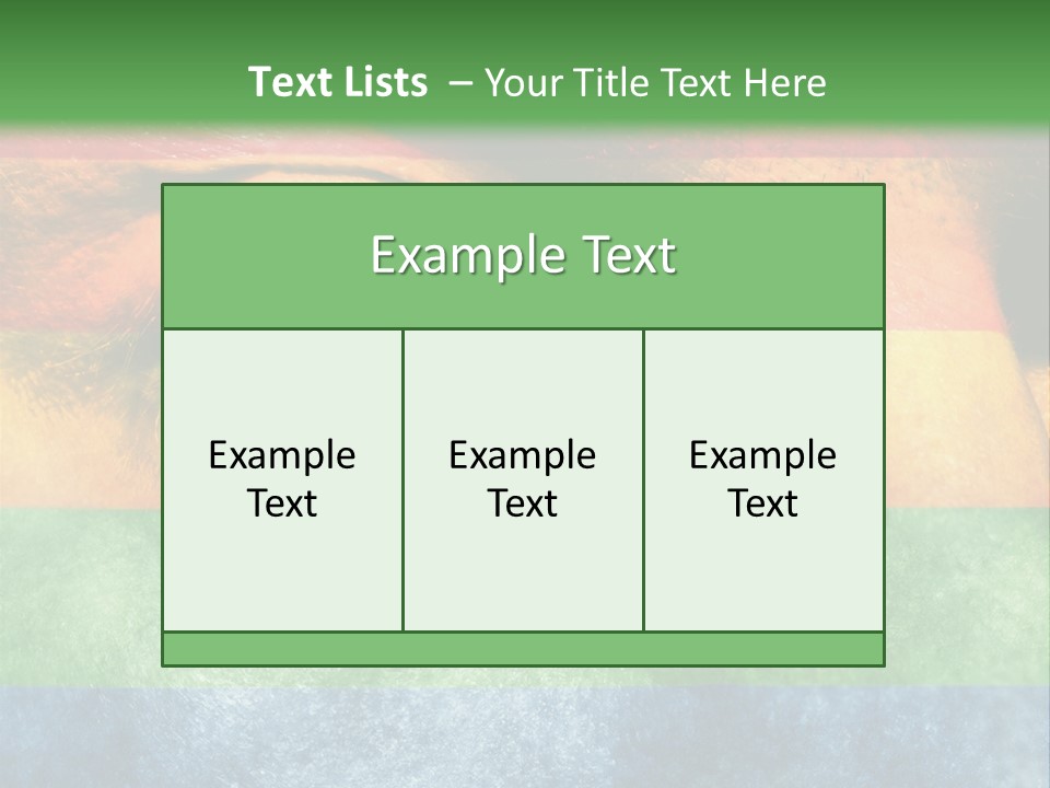 Face Paint Red Movement PowerPoint Template