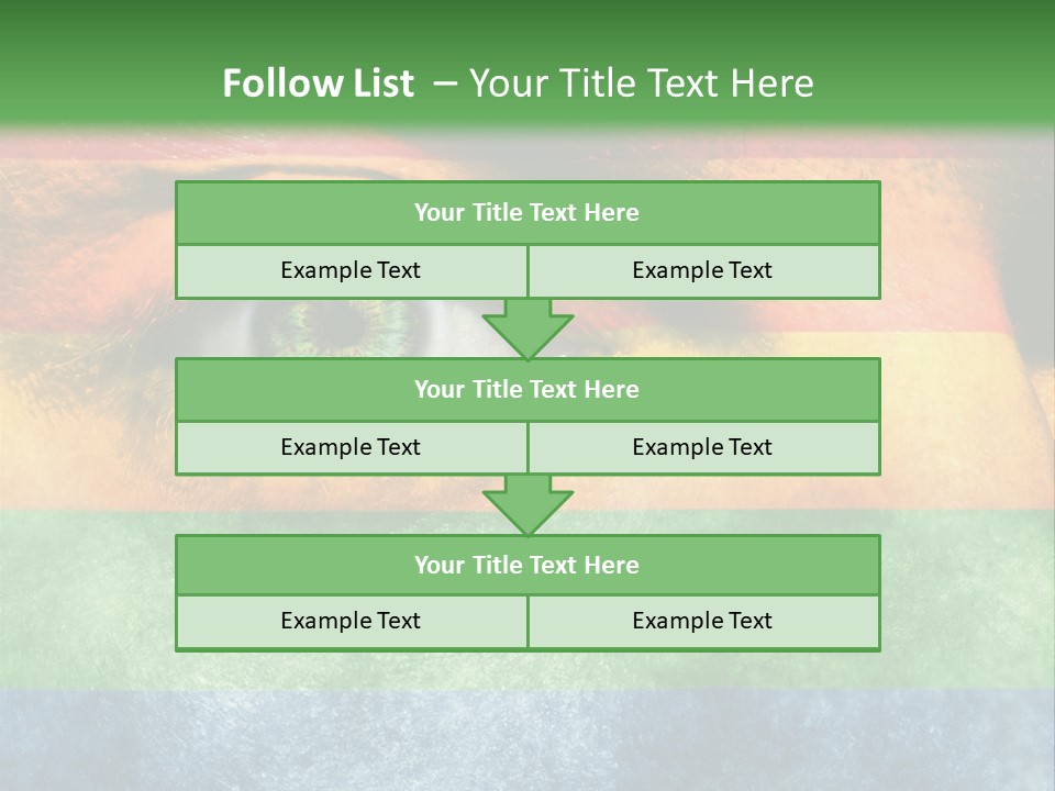 Face Paint Red Movement PowerPoint Template