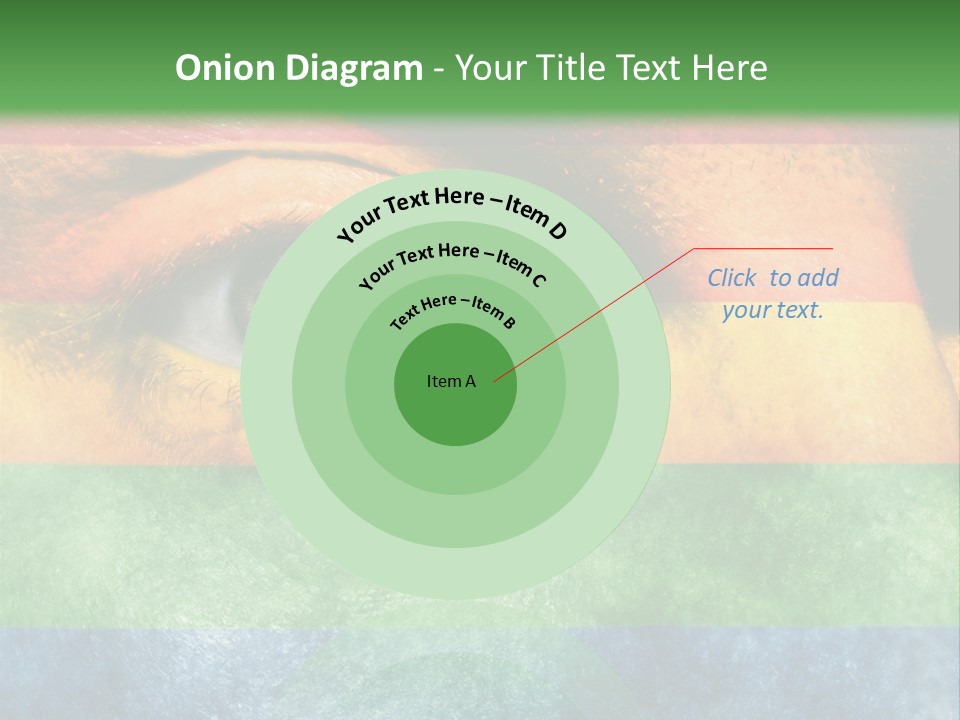 Face Paint Red Movement PowerPoint Template
