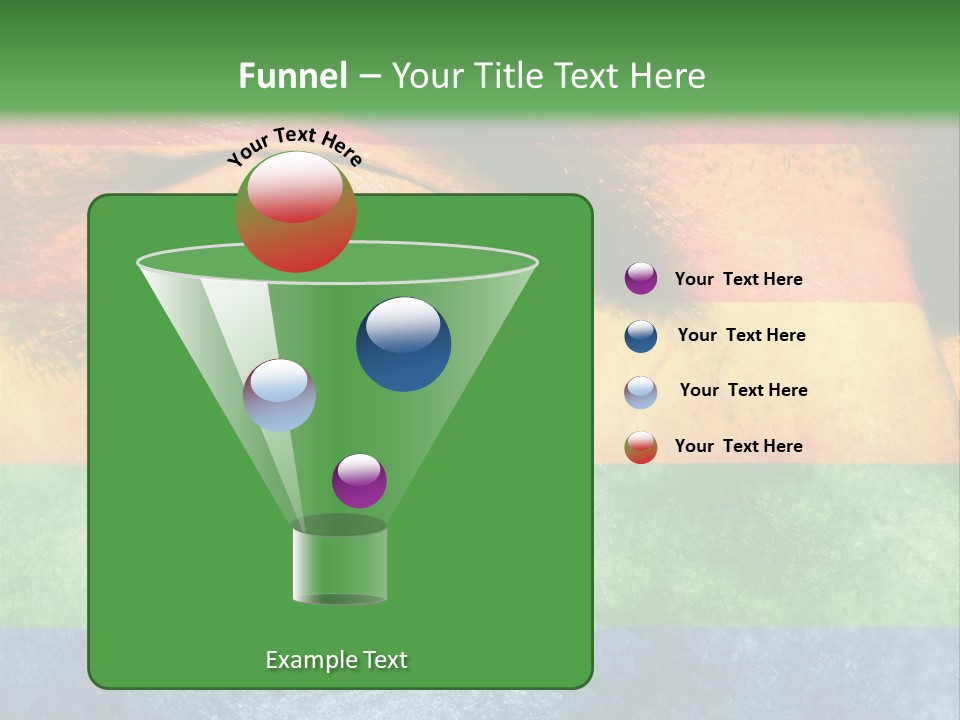 Face Paint Red Movement PowerPoint Template