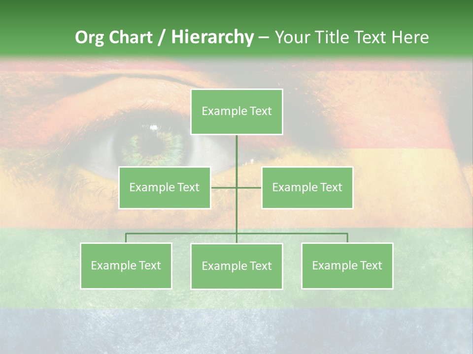 Face Paint Red Movement PowerPoint Template