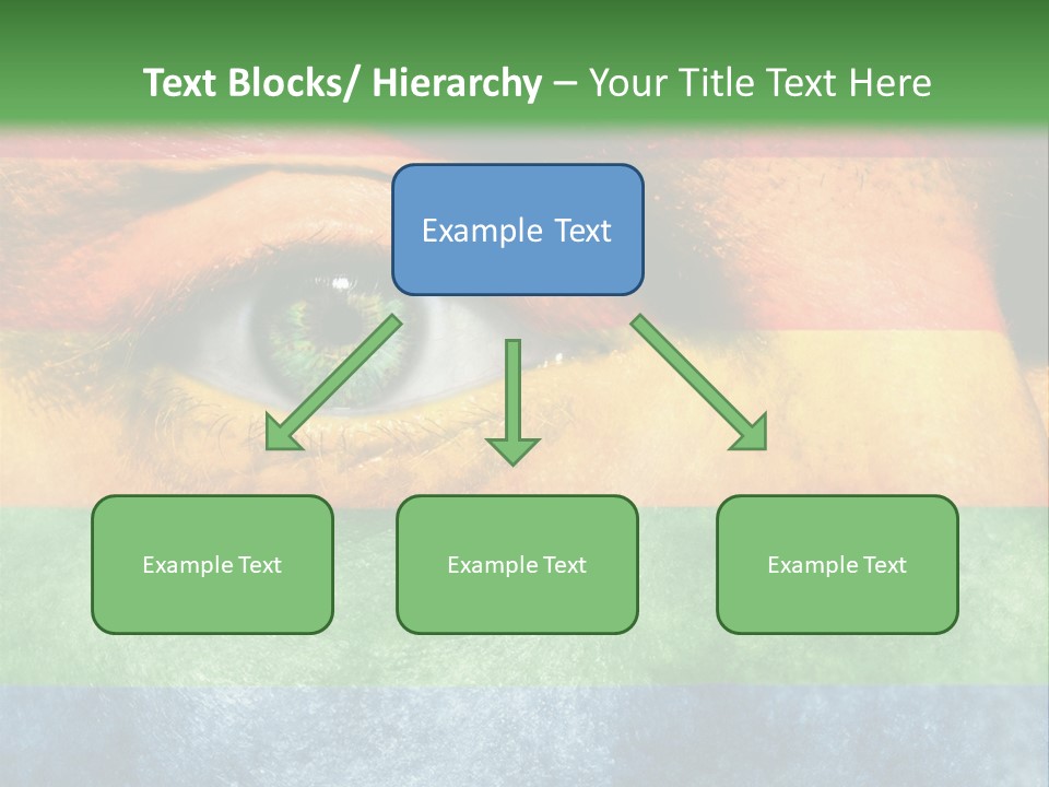 Face Paint Red Movement PowerPoint Template