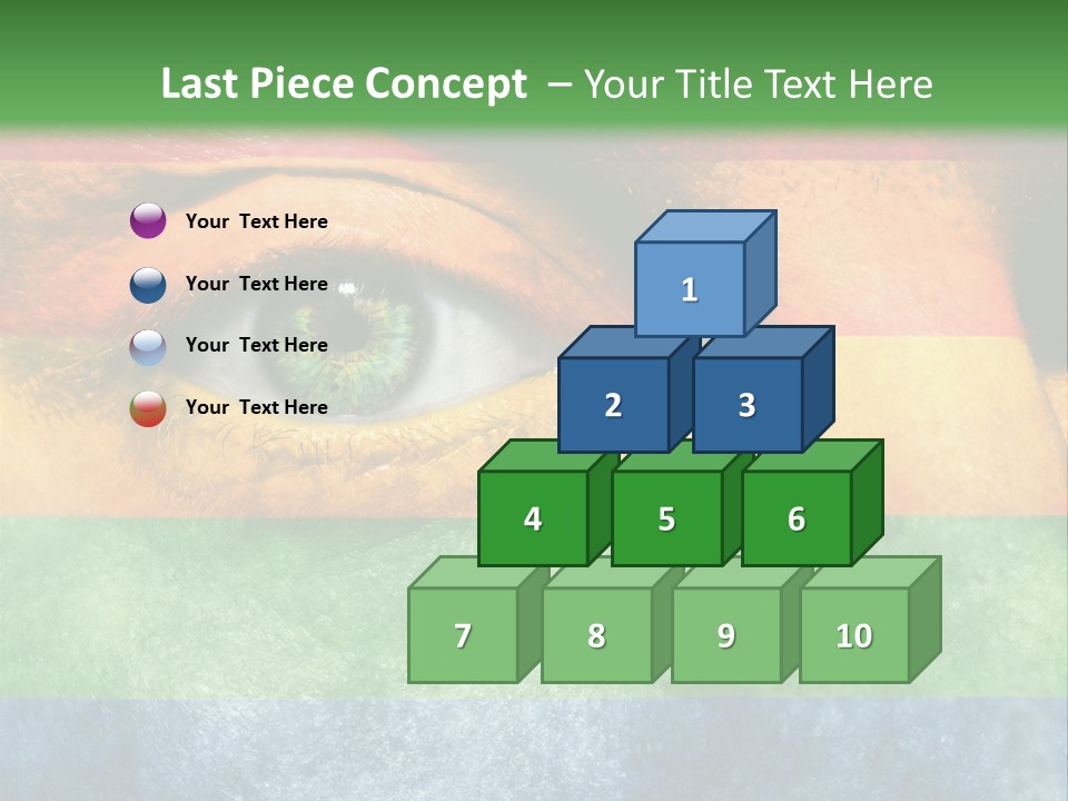 Face Paint Red Movement PowerPoint Template