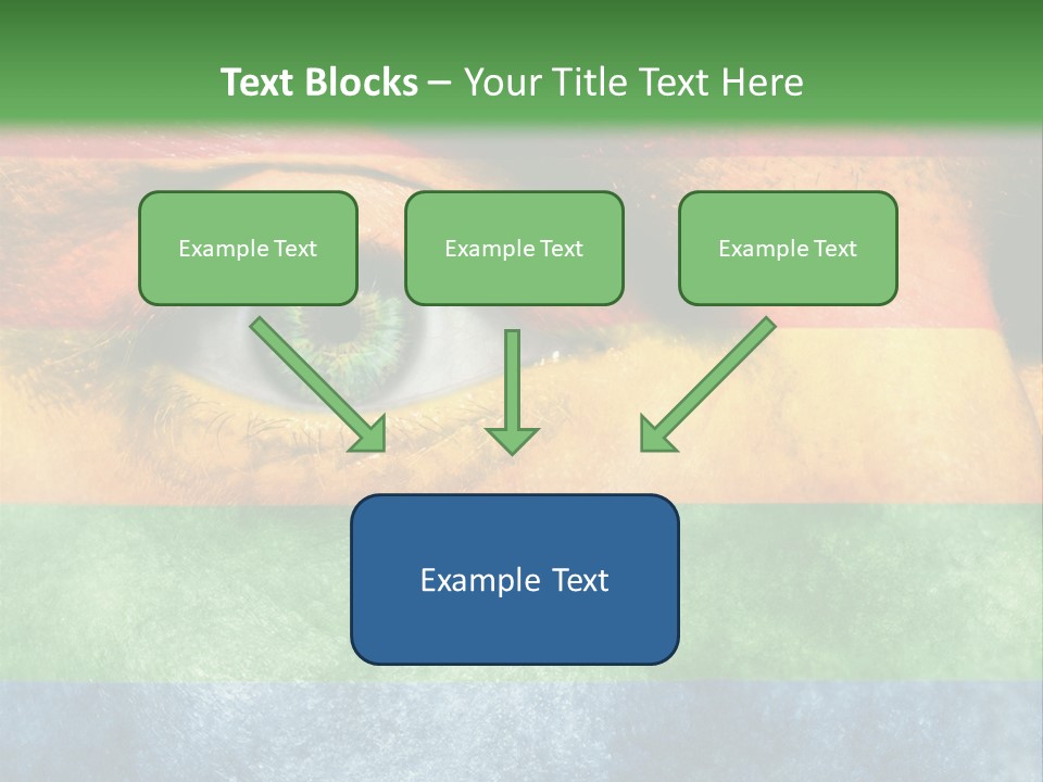 Face Paint Red Movement PowerPoint Template