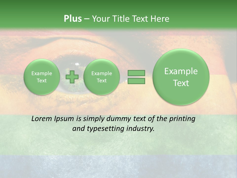 Face Paint Red Movement PowerPoint Template