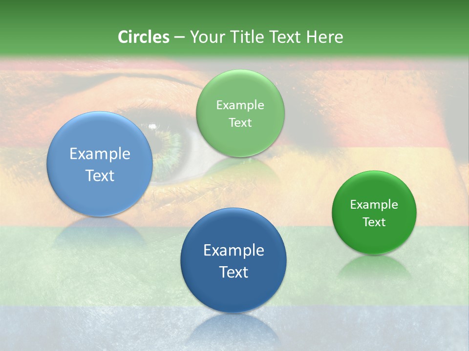 Face Paint Red Movement PowerPoint Template