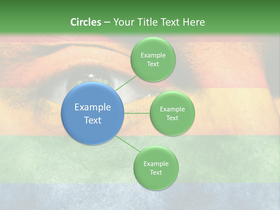 Face Paint Red Movement PowerPoint Template