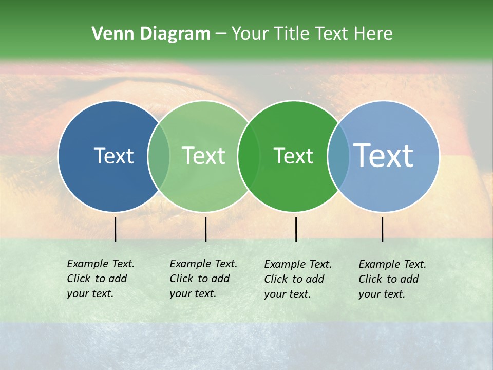 Face Paint Red Movement PowerPoint Template