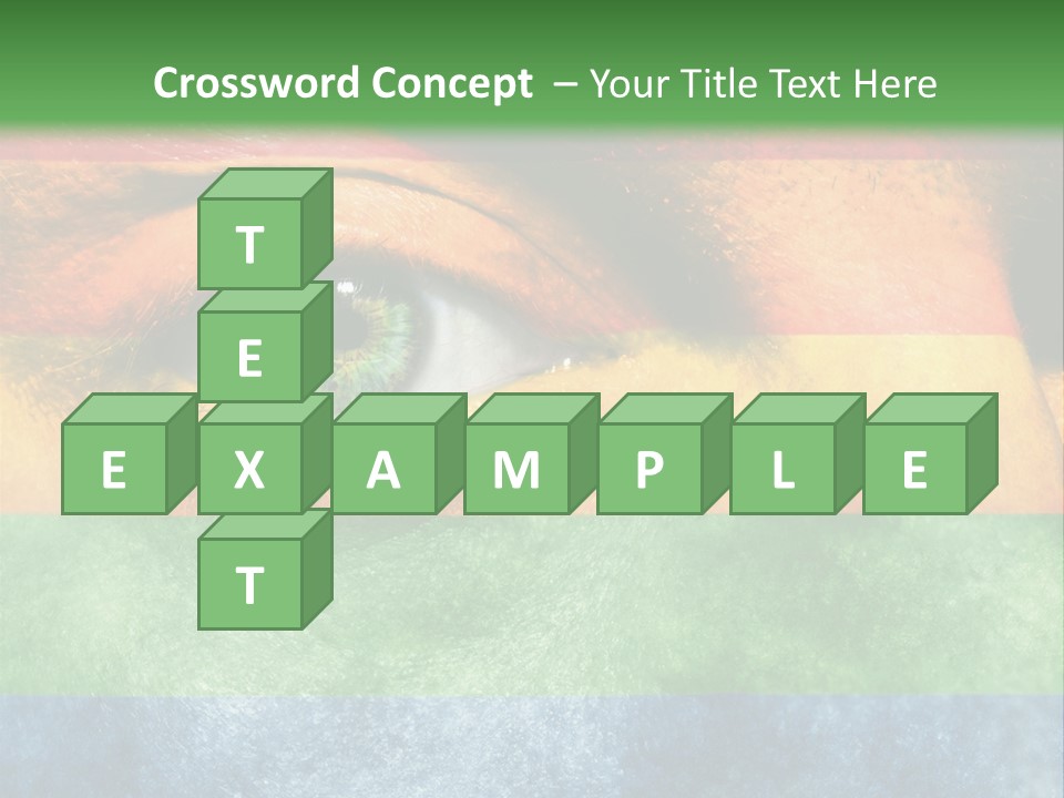 Face Paint Red Movement PowerPoint Template