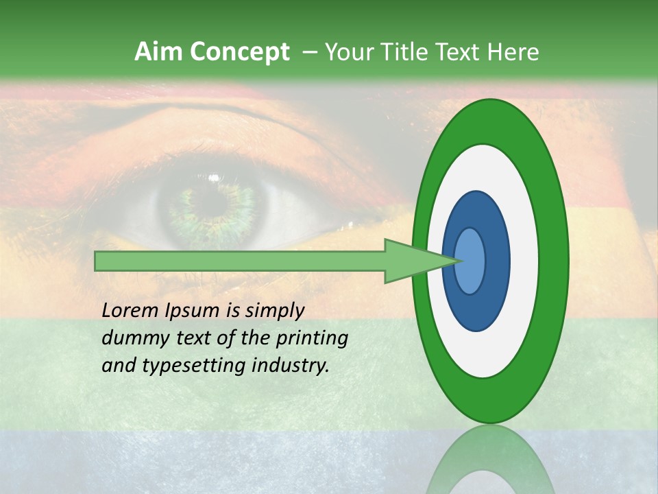 Face Paint Red Movement PowerPoint Template