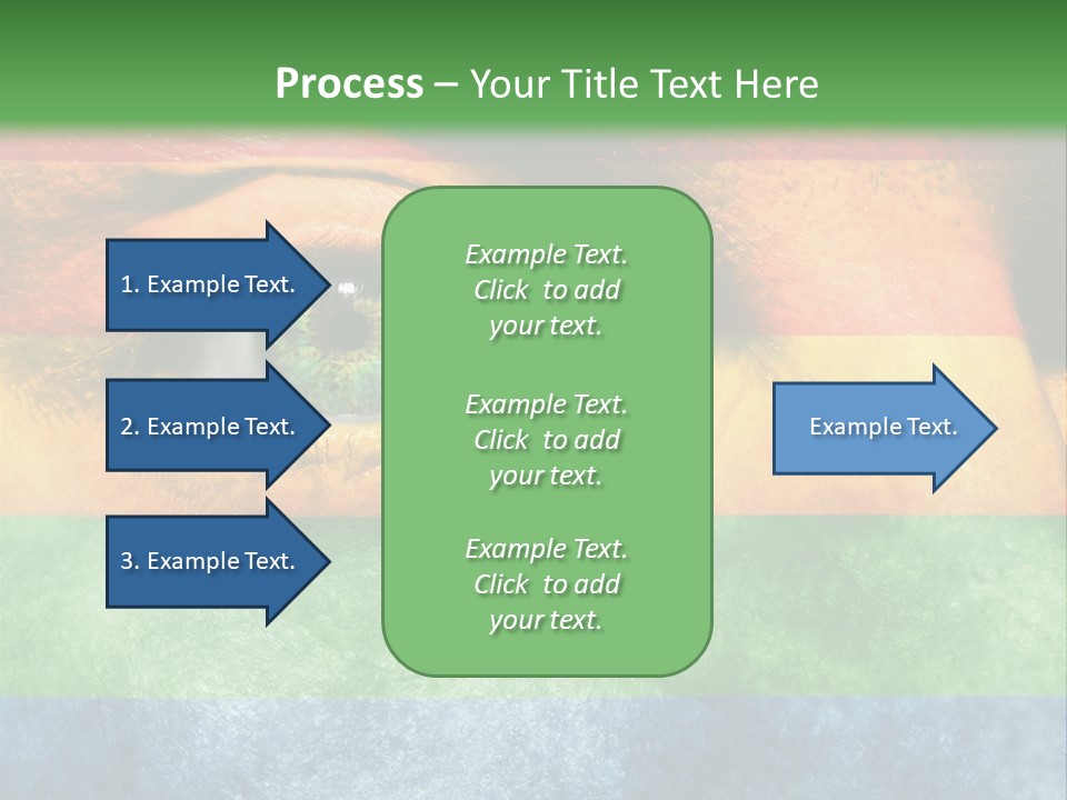 Face Paint Red Movement PowerPoint Template