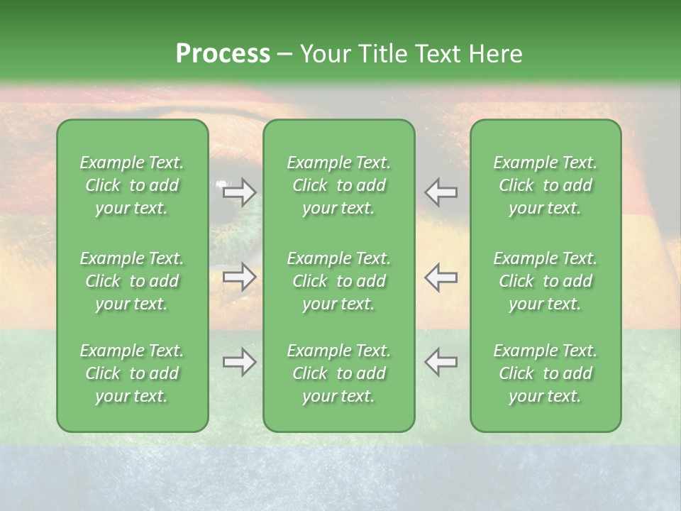 Face Paint Red Movement PowerPoint Template