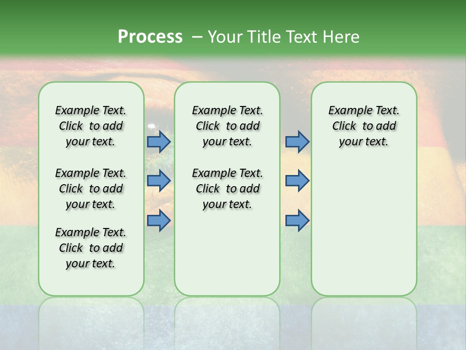 Face Paint Red Movement PowerPoint Template