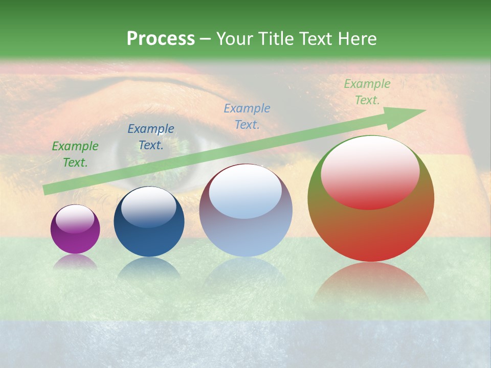 Face Paint Red Movement PowerPoint Template