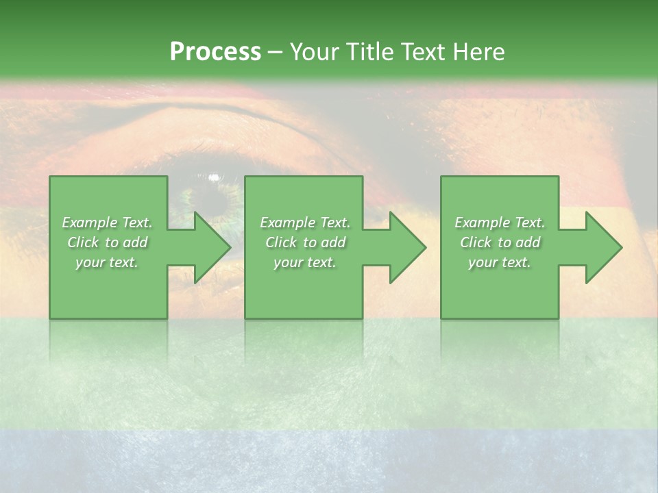 Face Paint Red Movement PowerPoint Template