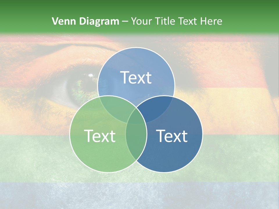Face Paint Red Movement PowerPoint Template