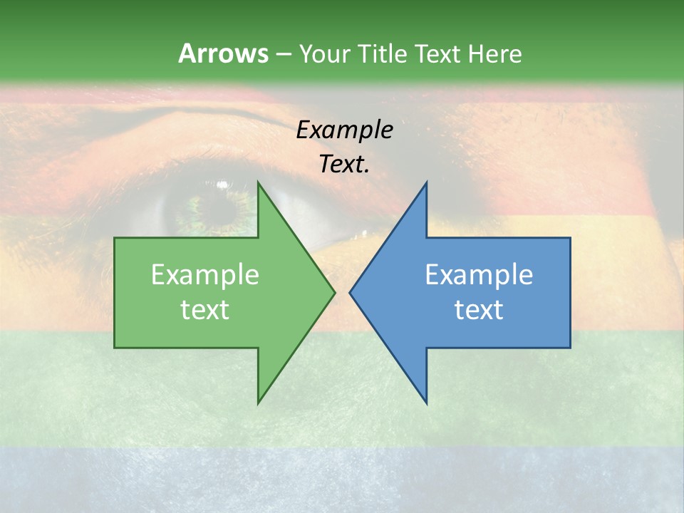 Face Paint Red Movement PowerPoint Template