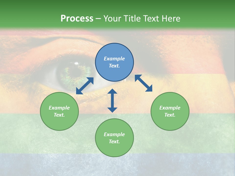 Face Paint Red Movement PowerPoint Template