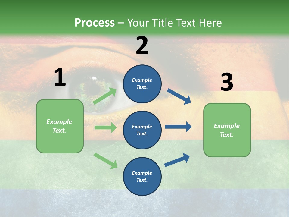 Face Paint Red Movement PowerPoint Template