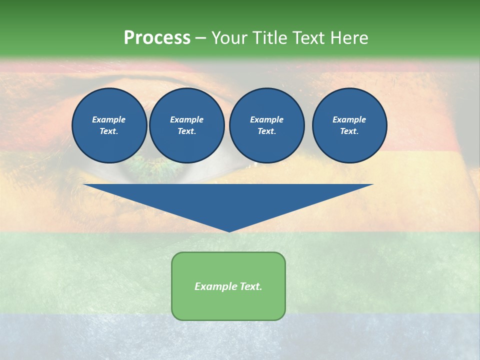 Face Paint Red Movement PowerPoint Template