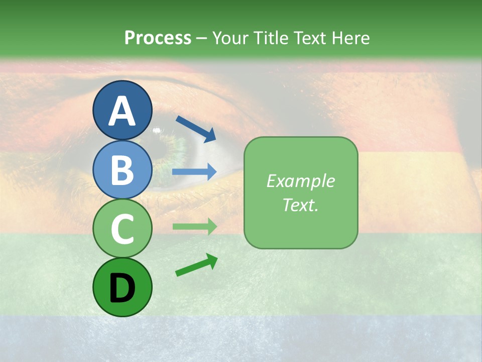Face Paint Red Movement PowerPoint Template